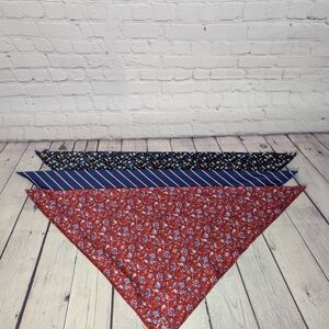 Rhoback Dog Bandanas in Red, Blue, and Black